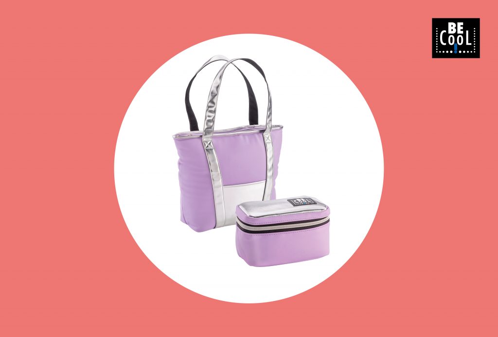 2 Kühltaschen von BECOOL in der Farbe Flieder